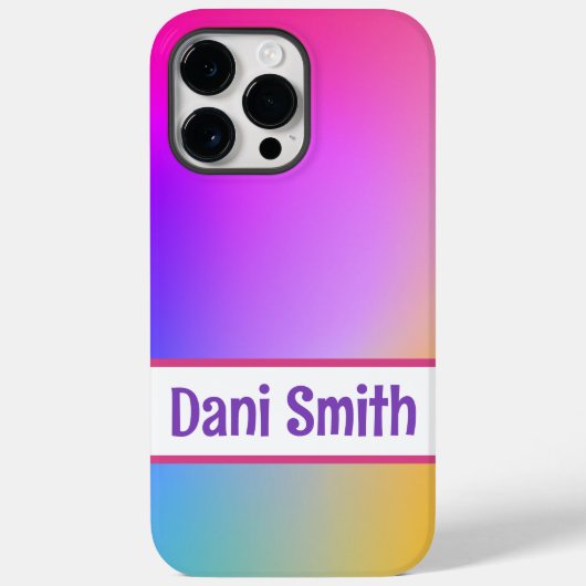 iPhone パーソナライズされた 14 Pro Maxケース Case-Mate iPhoneケース (裏面)