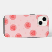iPhone ピンクケース | かわいいラブ iPhoneケース (裏面横)