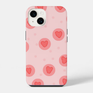 iPhone ピンクケース | かわいいラブ 14ケース