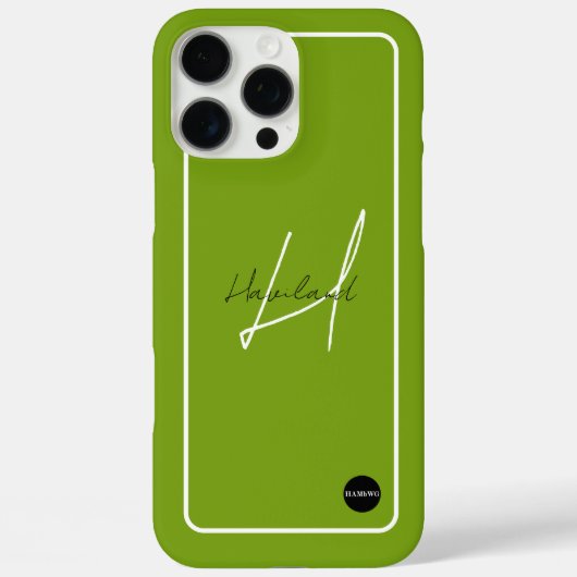 iPhone モダン携帯ケース 名前入り HAMbyWG Case-Mate iPhoneケース (裏面)
