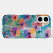 iPhone 水彩花柄 パステルケース Case-Mate iPhoneケース (裏面 (横))