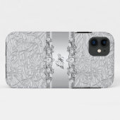 iPhone 高級感 シルバー ホワイト Case-Mate iPhoneケース (裏面(横))