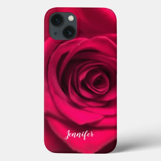 iPhone 10 X カスタムケース 赤いバラ Case-Mate iPhoneケース (裏面)