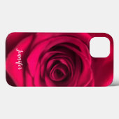 iPhone 10 X カスタムケース 赤いバラ Case-Mate iPhoneケース (裏面 (横))