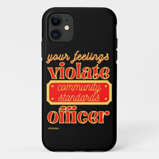 iPhone 11おもしろいケース「あなたの感覚...」 Case-Mate iPhoneケース (裏面)