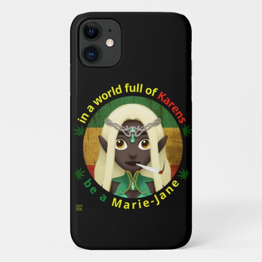 iPhone 11おもしろいケース「BE A MARIE-JANE」 Case-Mate iPhoneケース (裏面)