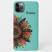 iPhone 11ケース(秋ひまわり&星) iPhoneケース (裏面)