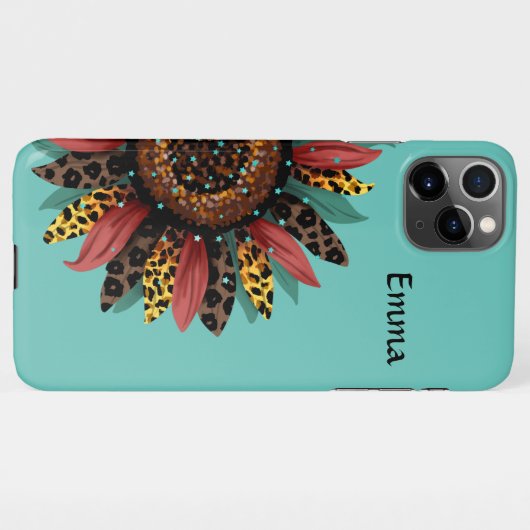 iPhone 11ケース(秋ひまわり&星) iPhoneケース (裏面横)