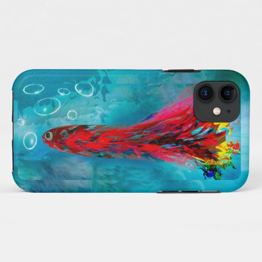 iPhone 11タフケース水泳魚 Case-Mate iPhoneケース (裏面(横))