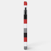 iPhone 11 ケース |ストライプ |赤、グレー、黒 Case-Mate iPhoneケース (裏面/左)