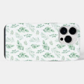 iPhone 11 Proの最大緑ののパタ葉ーンケース iPhoneケース (裏面横)