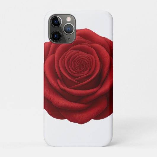 iPhone 11 Proケース - 赤いバラの花 Case-Mate iPhoneケース (裏)