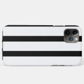 Iphone 11 pro最大ブラック&ホワイトラインケース Case-Mate iPhoneケース (裏面(横))