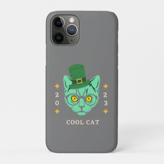 iPhone 11 Pro カバー クールキャット (裏)