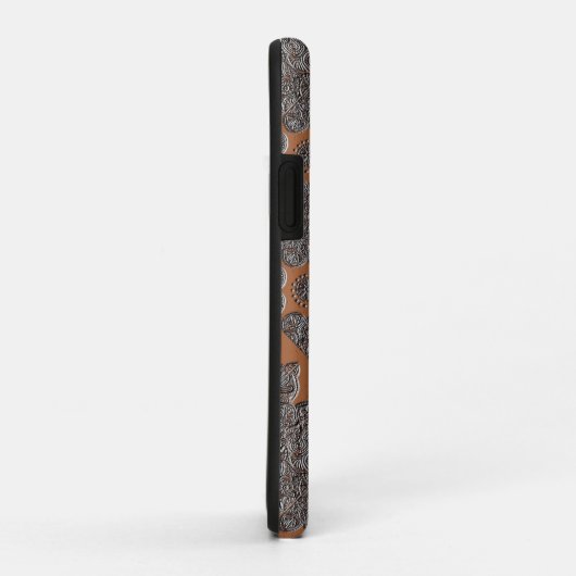 iPhone 11ProケースとエンボスBrocade Case-Mate iPhoneケース (裏面/右)