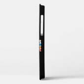 iPhone 12ケースブラック&ベージュカラフルタイポグラフィ Case-Mate iPhoneケース (裏面 / 左)