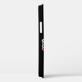 iPhone 12ケースブラック&ベージュカラフルタイポグラフィ Case-Mate iPhoneケース (裏面 / 右)