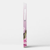 iPhone 12ケース – モノグラムと水の色フリーシア Case-Mate iPhoneケース (裏面 / 左)