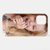 iPhone 12ケース（写真と名前付き） iPhoneケース (裏面横)