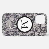iPhone 12 ケース アンティーク レース 柄 カスタム イニシャル Case-Mate iPhoneケース (裏面 (横))