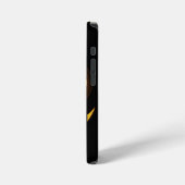 Iphone 12 mini glowing skull phone cover, abstract iPhoneケース (左側面)