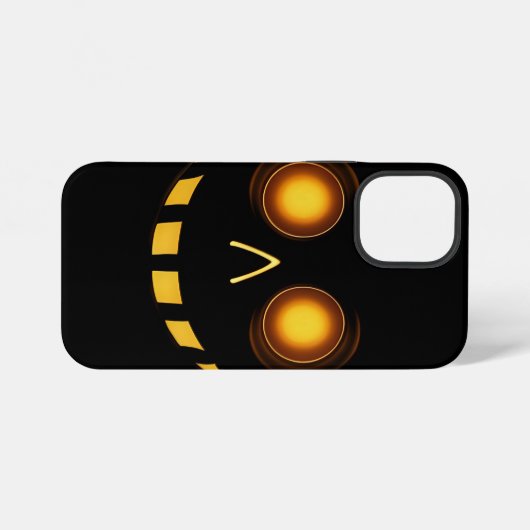 Iphone 12 mini glowing skull phone cover, abstract iPhoneケース (裏面横)