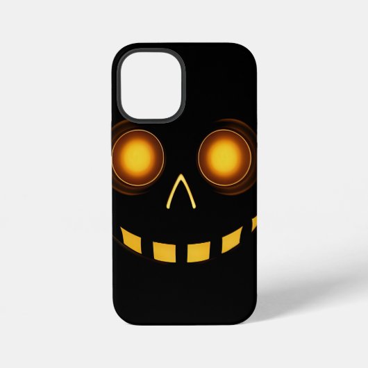 Iphone 12 mini glowing skull phone cover, abstract iPhoneケース (裏面)