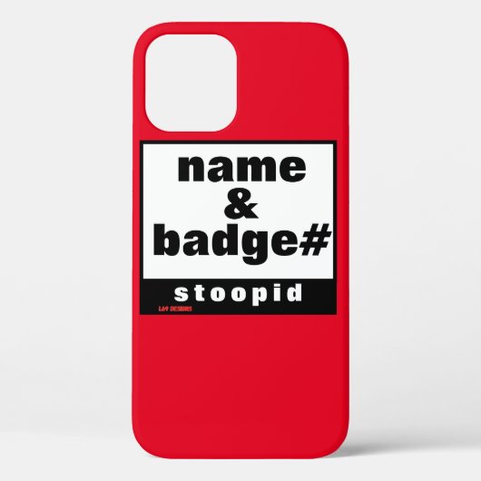 iPhone 12 Proケース「NAME & BADGE#」 Case-Mate iPhoneケース (裏面)