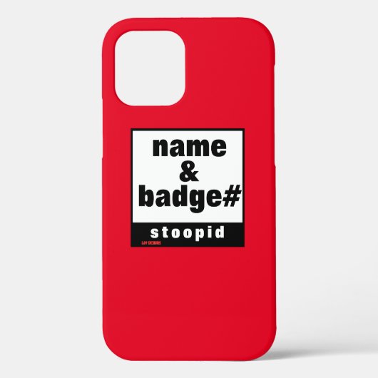 iPhone 12 Proケース「NAME & BADGE#」 Case-Mate iPhoneケース (裏面)