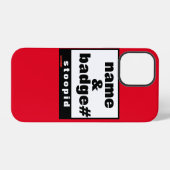 iPhone 12 Proケース「NAME & BADGE#」 iPhoneケース (裏面横)