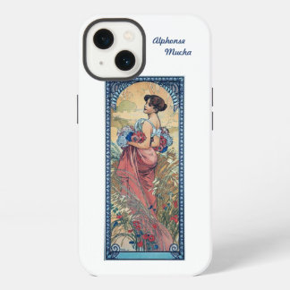 iPhone 13ケースアルフォンスミュシャアールヌーボー 13ケース