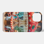 iPhone 13ケース：クリスマスキノコデザイン iPhoneケース (裏面横)
