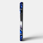 iPhone 13ケース – 青い白と一致 Case-Mate iPhoneケース (裏面 / 左)