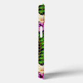 iPhone 13ケース、青い背景赤、黄色い花 Case-Mate iPhoneケース (裏面 / 右)