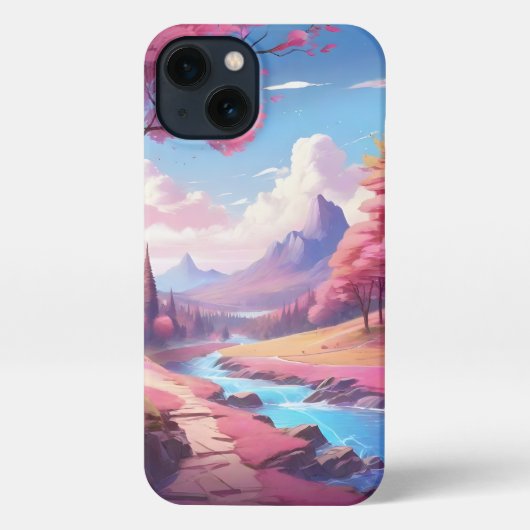 iPhone 13スリムフィットケース、光沢 iPhoneケース (裏面)