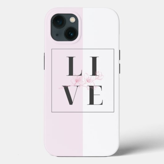 iPhone 13 ケース ピンク 白 Case-Mate iPhoneケース (裏面)