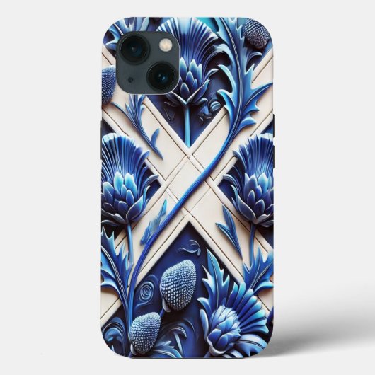 iPhone 13 Case-Mate with Scotish Thstlesデザイン iPhoneケース (裏面)