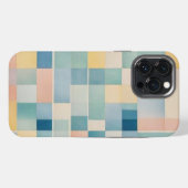 iPhone 13 Pro最大スリムフィットケース、水色プリント iPhoneケース (裏面横)