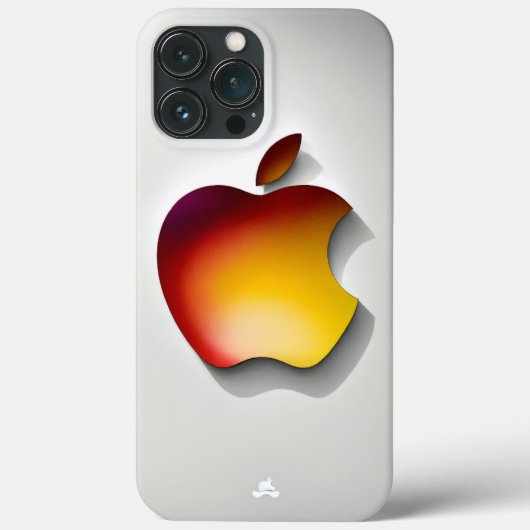 iPhone 13 Pro MaxカバーとカラフルAppleロゴ Case-Mate iPhoneケース (裏面)