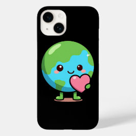 iPhone 14かわいい惑星のかわいい地球ラブケース Case-Mate iPhone 14ケース