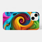 iPhone 14ここで色はエレガンスに会う。 iPhoneケース (裏面横)