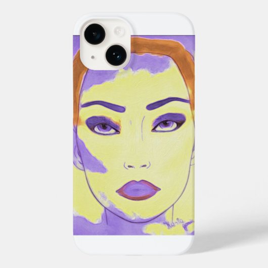 iPhone 14ケースアールデコ絵を描スタイル Case-Mate iPhoneケース (裏面)