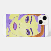 iPhone 14ケースアールデコ絵を描スタイル Case-Mate iPhoneケース (裏面 (横))
