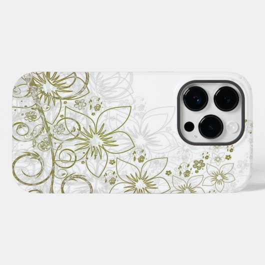 iphone 14ケースプロ花芸術 Case-Mate iPhoneケース (裏面 (横))