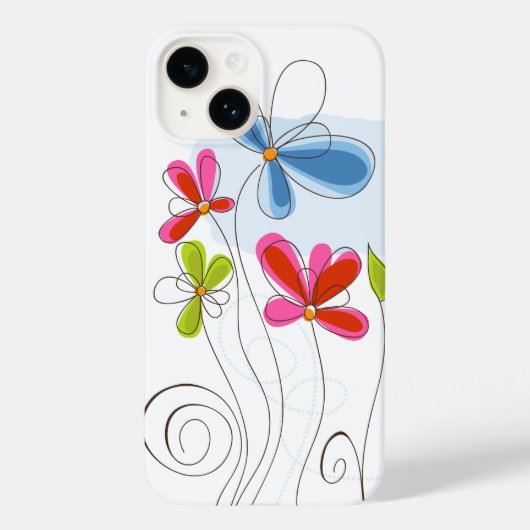 iPhone 14ケース絵を描花花 Case-Mate iPhoneケース (裏面)