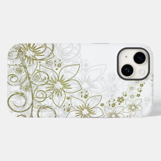 iphone 14ケース花芸術 Case-Mate iPhoneケース (裏面 (横))