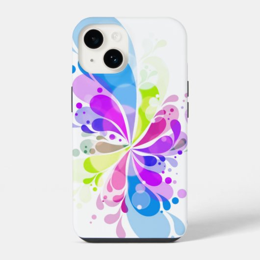 iPhone 14ケース – スプラッシュカラフル iPhoneケース (裏面)