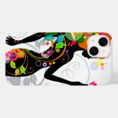 iPhone 14ケース – フローラガールシルエット Case-Mate iPhoneケース (裏面 (横))