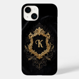 iPhone 14ケース・モノグラム エレガントゴールドフレーム Case-Mate iPhone 14ケース