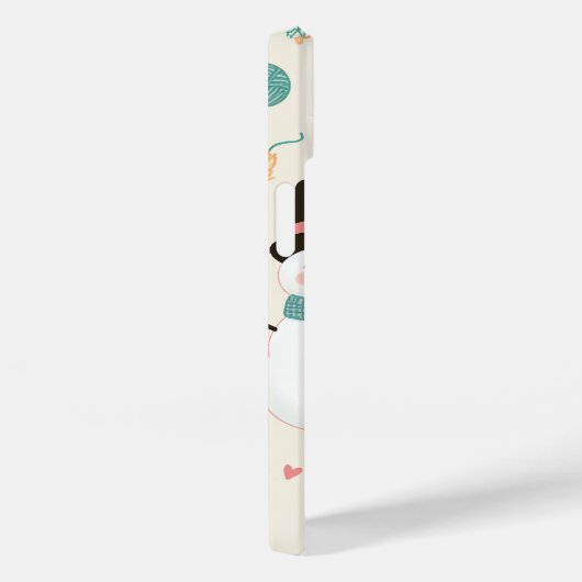 iPhone 14ケース – 猫雪だるま Case-Mate iPhoneケース (裏面 / 右)